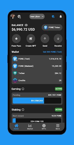 Fone Network AI, Earning, NFTs Ekran Görüntüsü 0