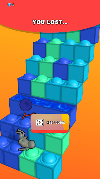 Pop It Run! 3D Mod ဖန်သားပြင်ဓာတ်ပုံ 2