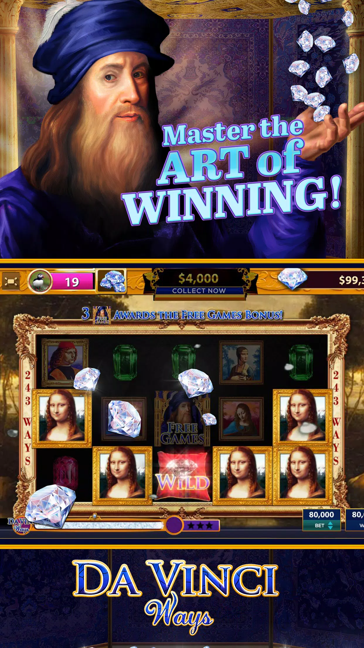Da Vinci Diamonds Casino应用截图第1张