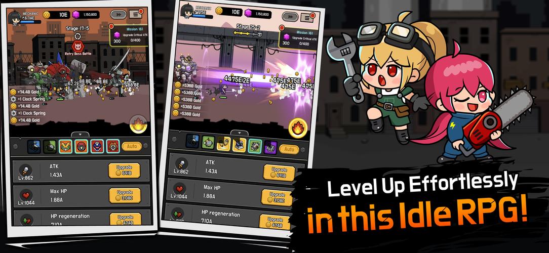 Mechanic Legends : Idle RPG Ekran Görüntüsü 1