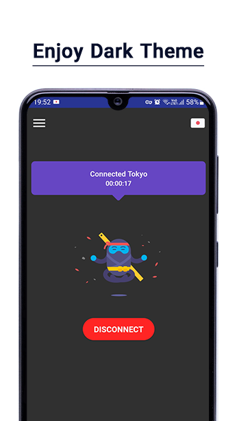 Ninja VPN – Faster, Safer Internet Tangkapan skrin 0