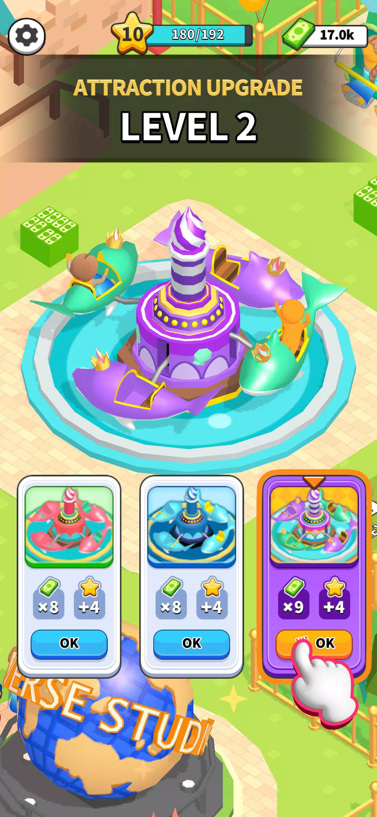 Awesome Park : Idle Game স্ক্রিনশট 1