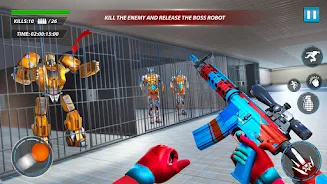Prison Escape Robot Car Games স্ক্রিনশট 0