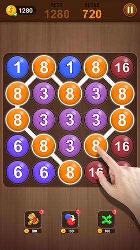 Merge bubble - Number game Ekran Görüntüsü 3