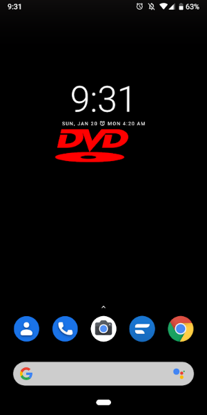 Bouncing DVD Screensaver Live Capture d'écran 2