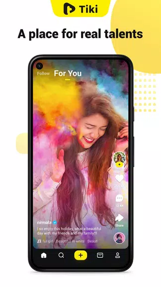 Tiki - Short Video App ဖန်သားပြင်ဓာတ်ပုံ 0
