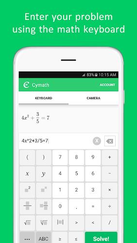 Cymath -  數學問題求解器 螢幕截圖 2