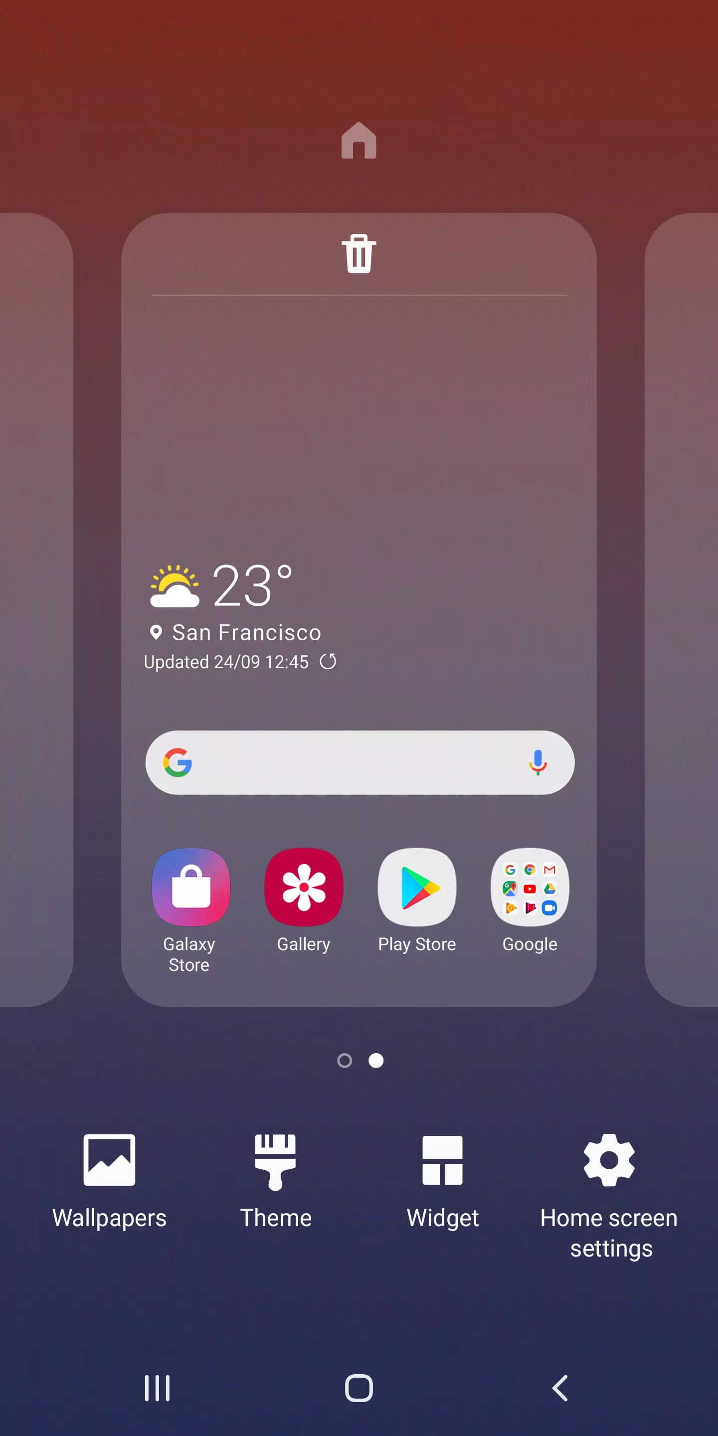 Samsung One UIホーム スクリーンショット 3