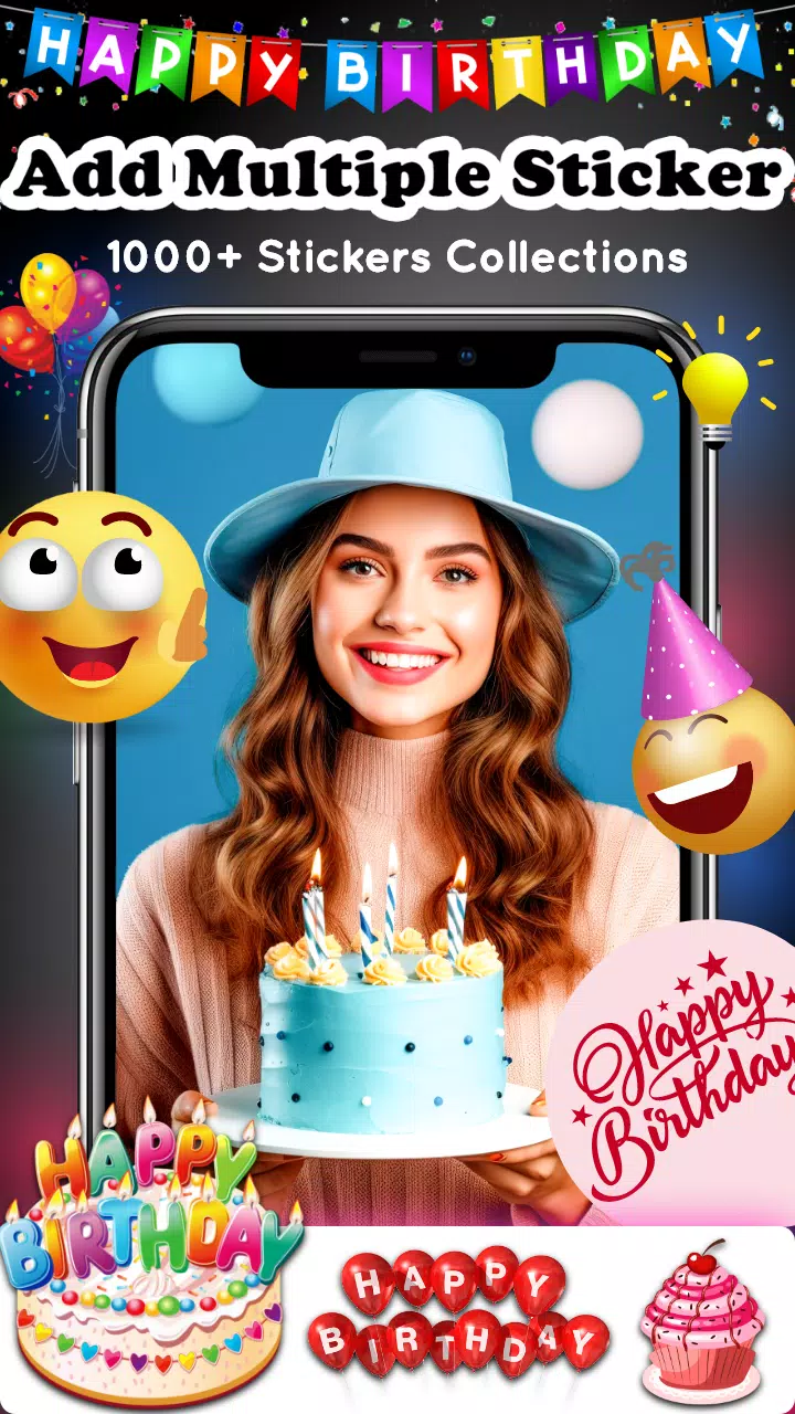 Birthday Video Maker Captura de tela 3