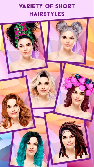 Woman Hairstyle Photo Editor スクリーンショット 1