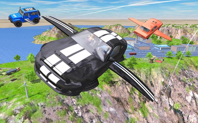 Flying Car Extreme Simulator Captura de tela 2