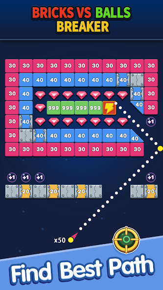 Bricks vs Balls Breaker Mod ဖန်သားပြင်ဓာတ်ပုံ 0