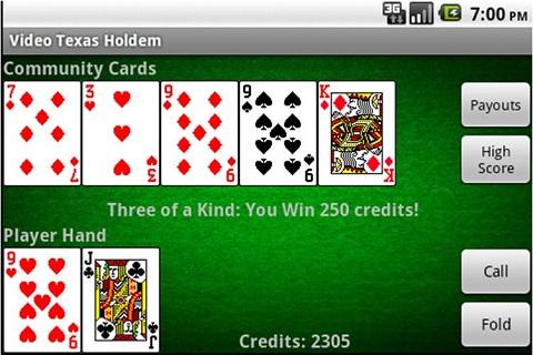 Video Texas Holdem Poker Captura de pantalla 1