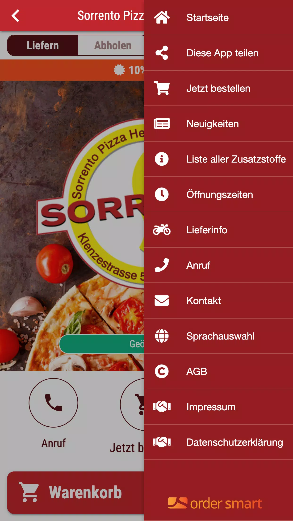 Sorrento Pizza Heimservice ภาพหน้าจอ 2