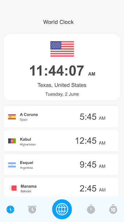 World Clock – World time clock 스크린샷 0