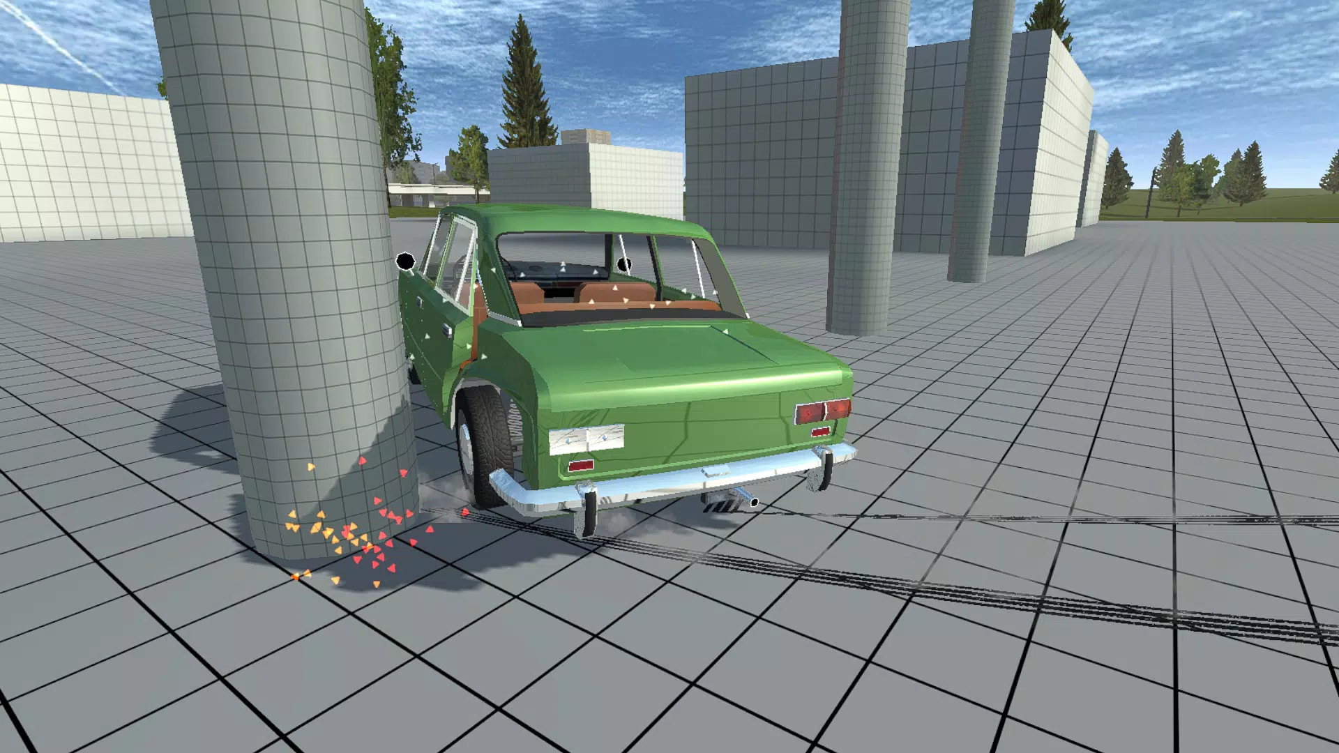 Simple Car Crash Physics Sim Schermafbeelding 0