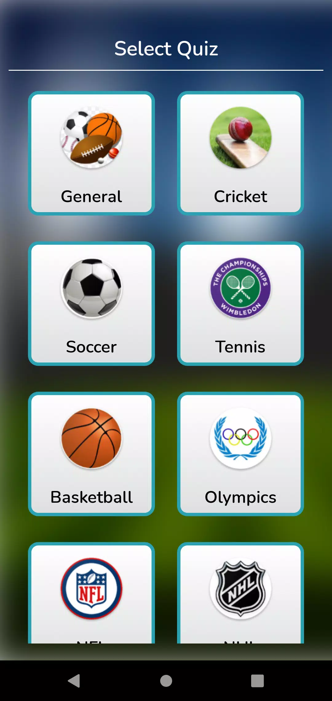 World Sports Quiz Ekran Görüntüsü 1