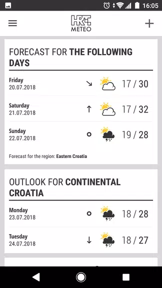 HRT METEO Zrzut ekranu 2