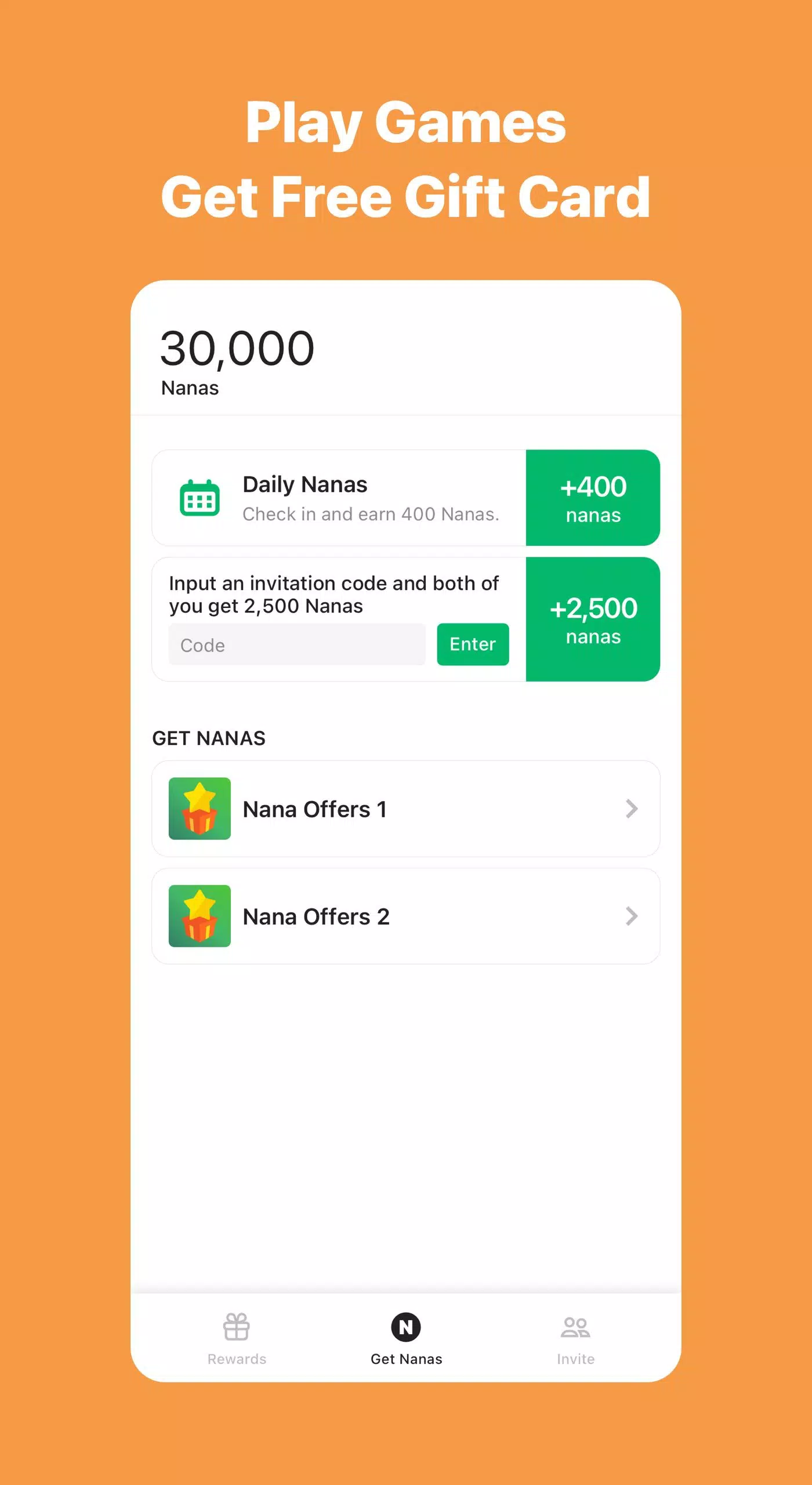 AppNana: Gift Cards Rewards スクリーンショット 2