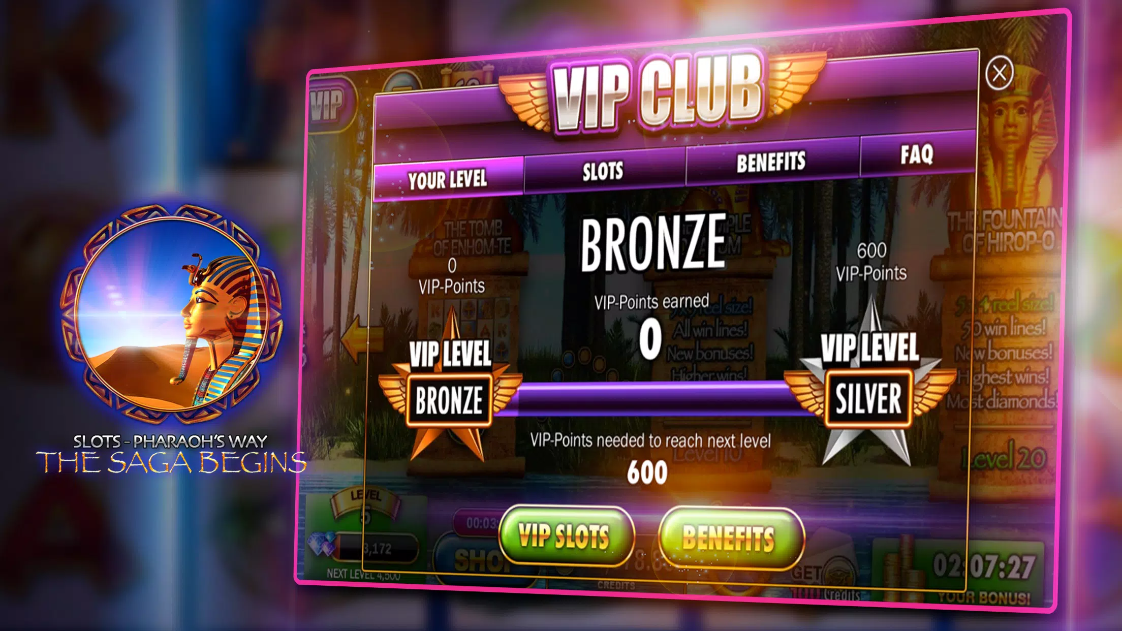 Slots - Pharaoh's Way Casino Schermafbeelding 3