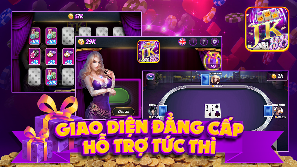 Schermata JK88 Game Bai No Hu 0