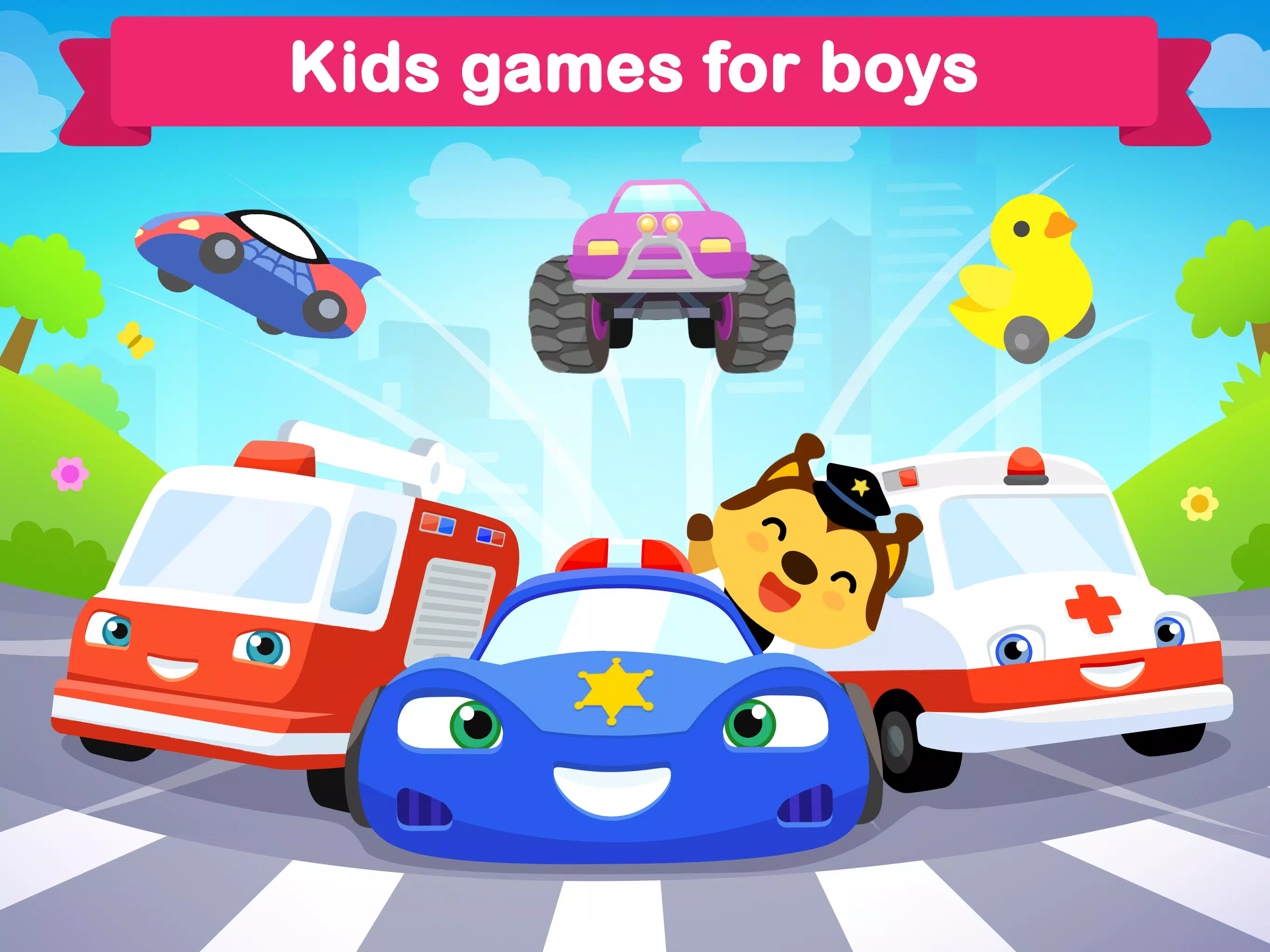 Amaya Cars 어린이 를위한 재미있는 자동차 게임 스크린샷 3