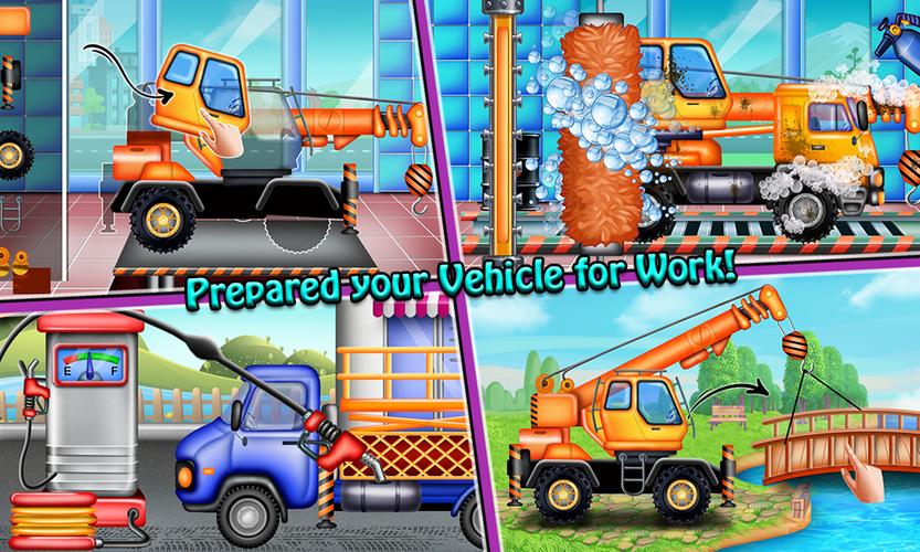 Build Town House with Trucks 스크린샷 1