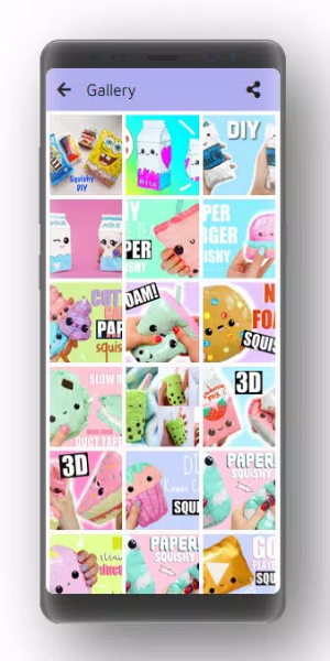 Paper Squishy Ideas ဖန်သားပြင်ဓာတ်ပုံ 1