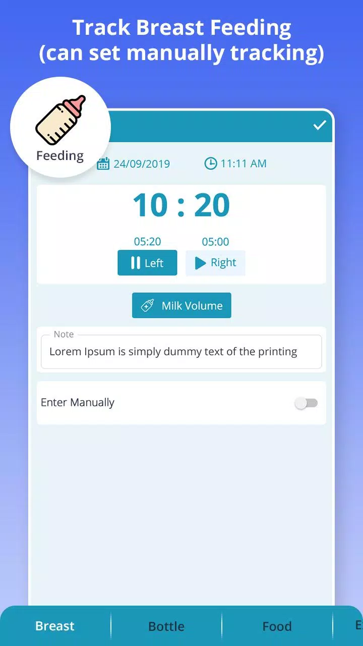 Baby Care - Newborn Feeding, D Ekran Görüntüsü 3