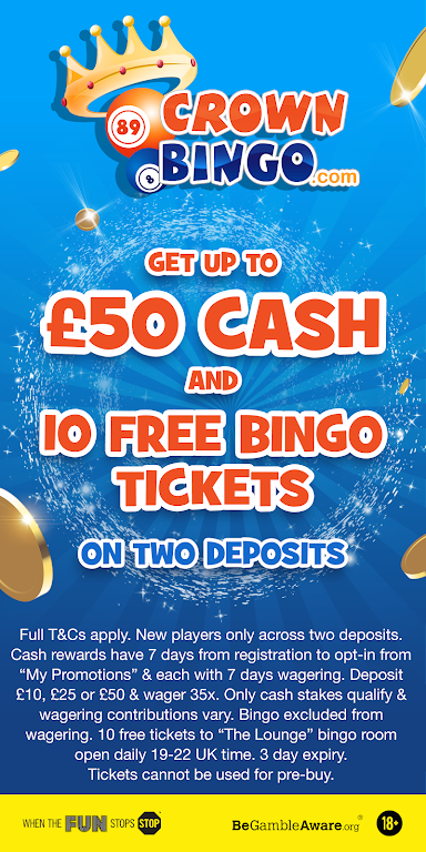 Crown Bingo: Bingo Jackpots & Online Slots スクリーンショット 1