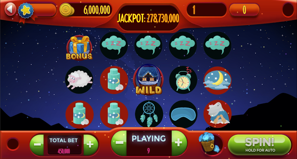 Sleeping - Earn 5 Reels Bonus Money Captura de pantalla 0