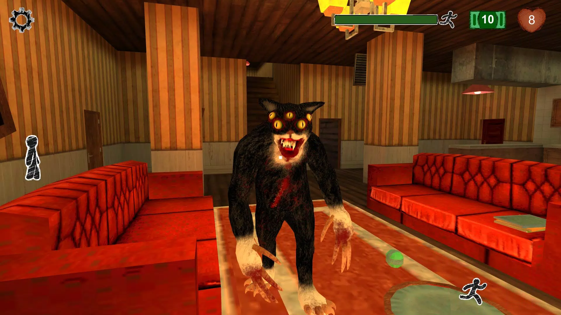 Cat Fred Evil Pet. Horror game Captura de tela 0