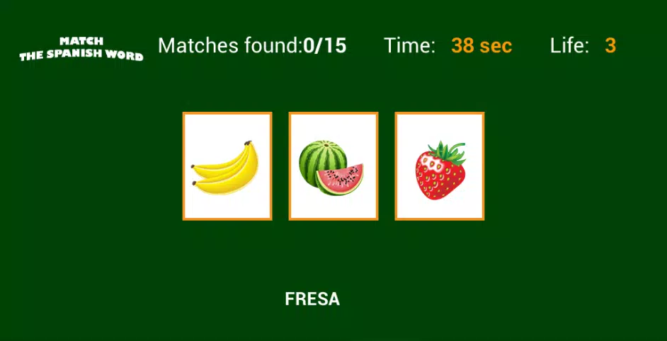 Match the Spanish Word Captura de tela 3
