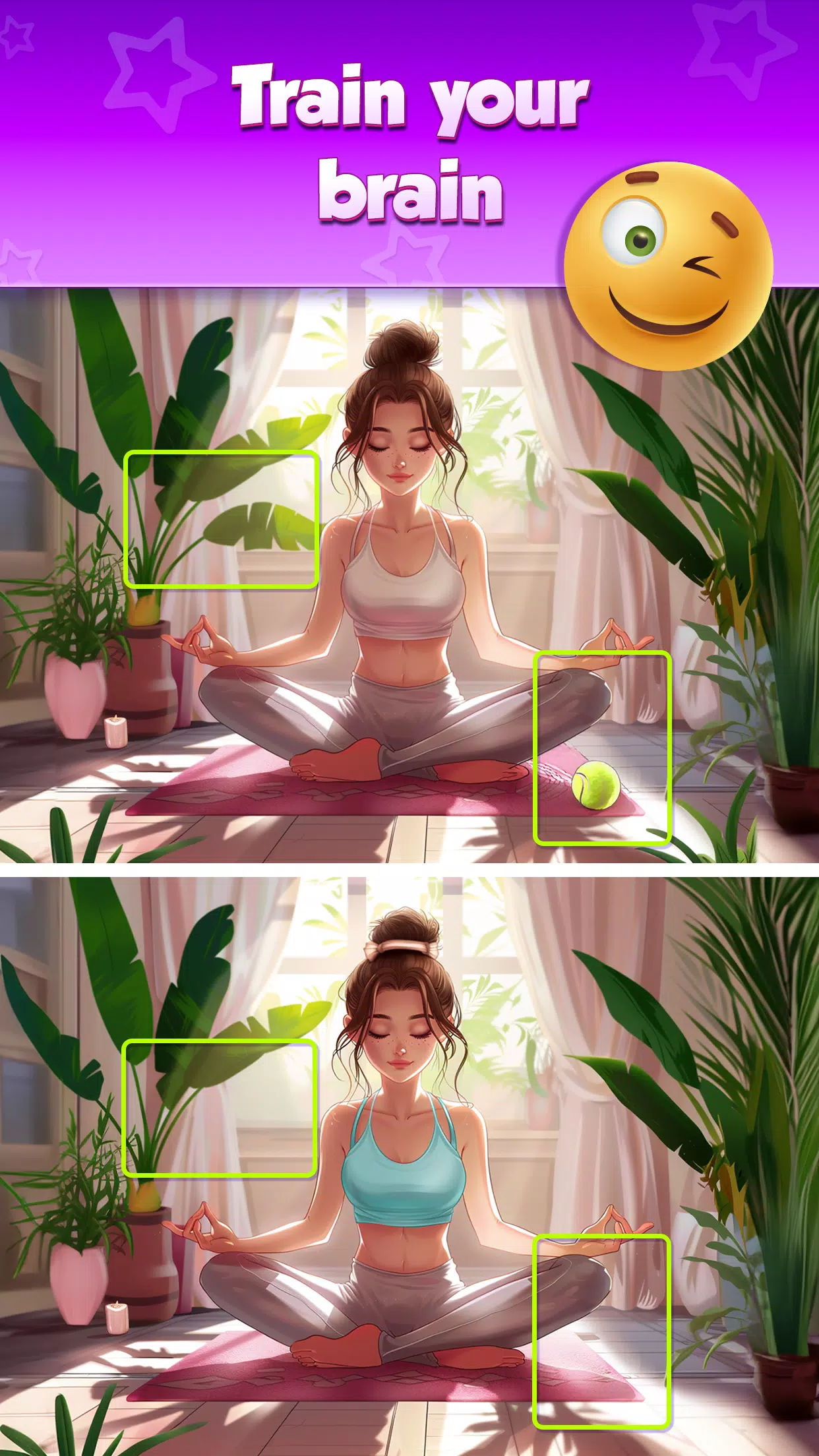 Find 5 Differences Train Brain Ảnh chụp màn hình 1