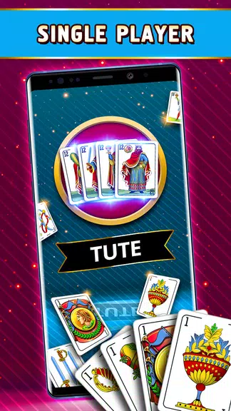 Tute Offline - Card Game Tangkapan skrin 0