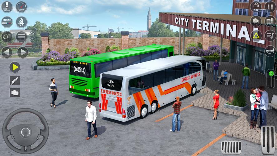 Modern Bus Transport Game 3D 螢幕截圖 3