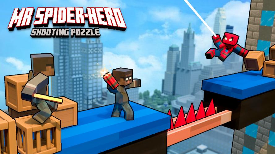 Mr Spider Hero Shooting Puzzle 스크린샷 0