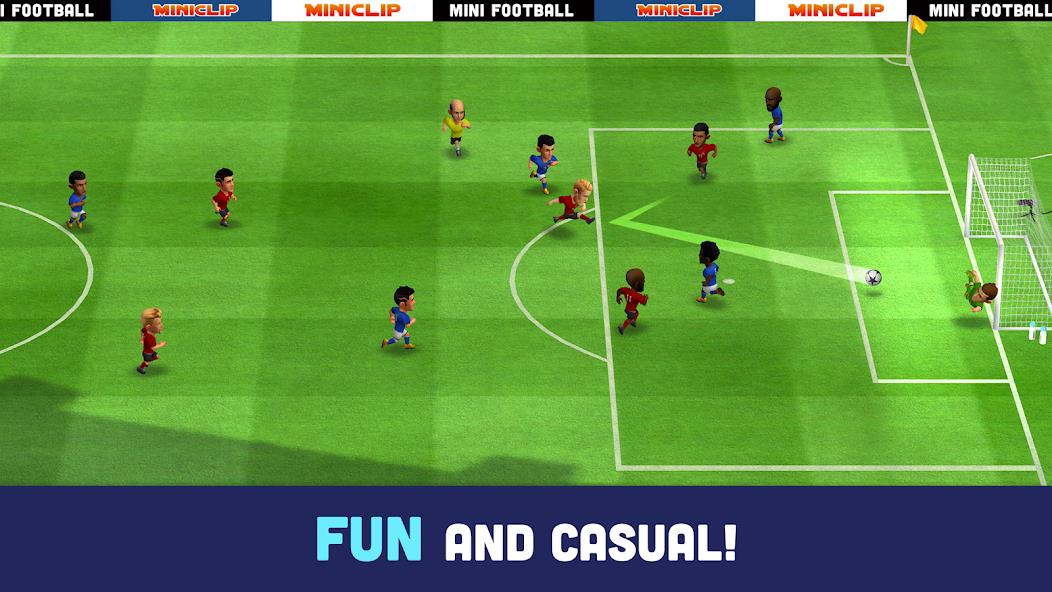 Mini Football - Mobile Soccer Mod 스크린샷 1