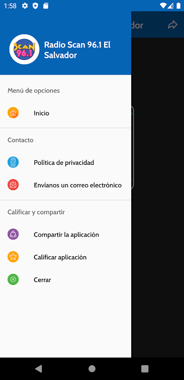 Radio Scan 96.1 FM El Salvador Tangkapan skrin 2