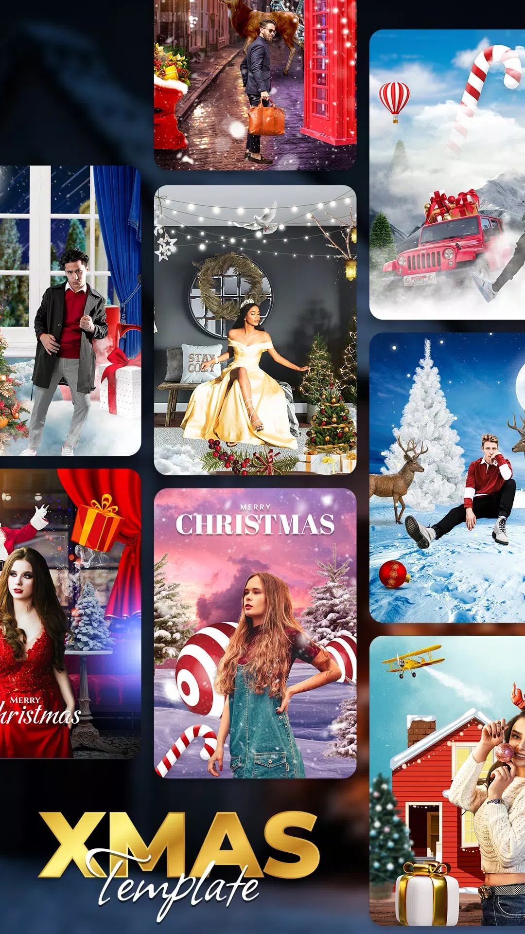 Christmas Photo Frames, Editor Ekran Görüntüsü 2
