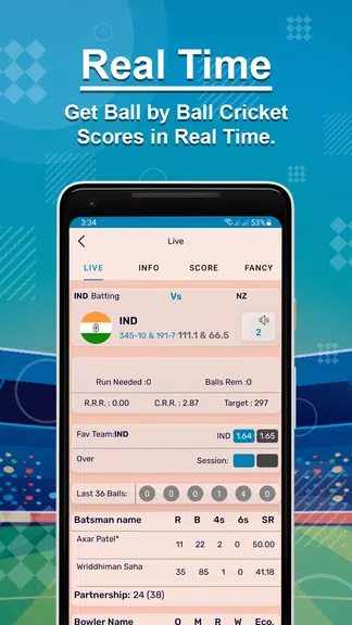 Live Cricket Captura de pantalla 2