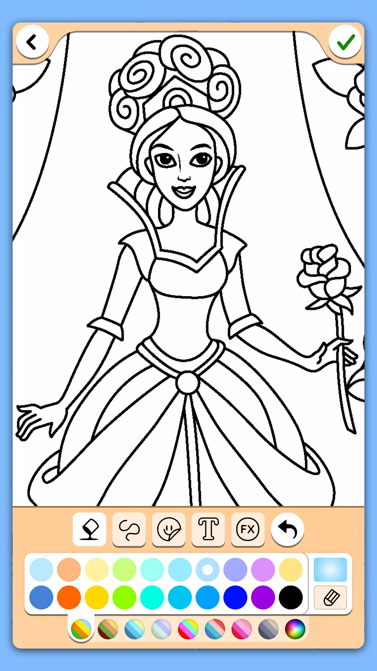 Coloring for girls and women Ekran Görüntüsü 3