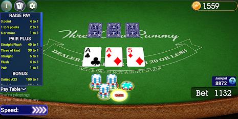 Vegas Three Card Rummy スクリーンショット 1