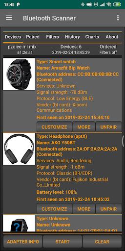 Bluetooth Finder, Scanner Pair Tangkapan skrin 2