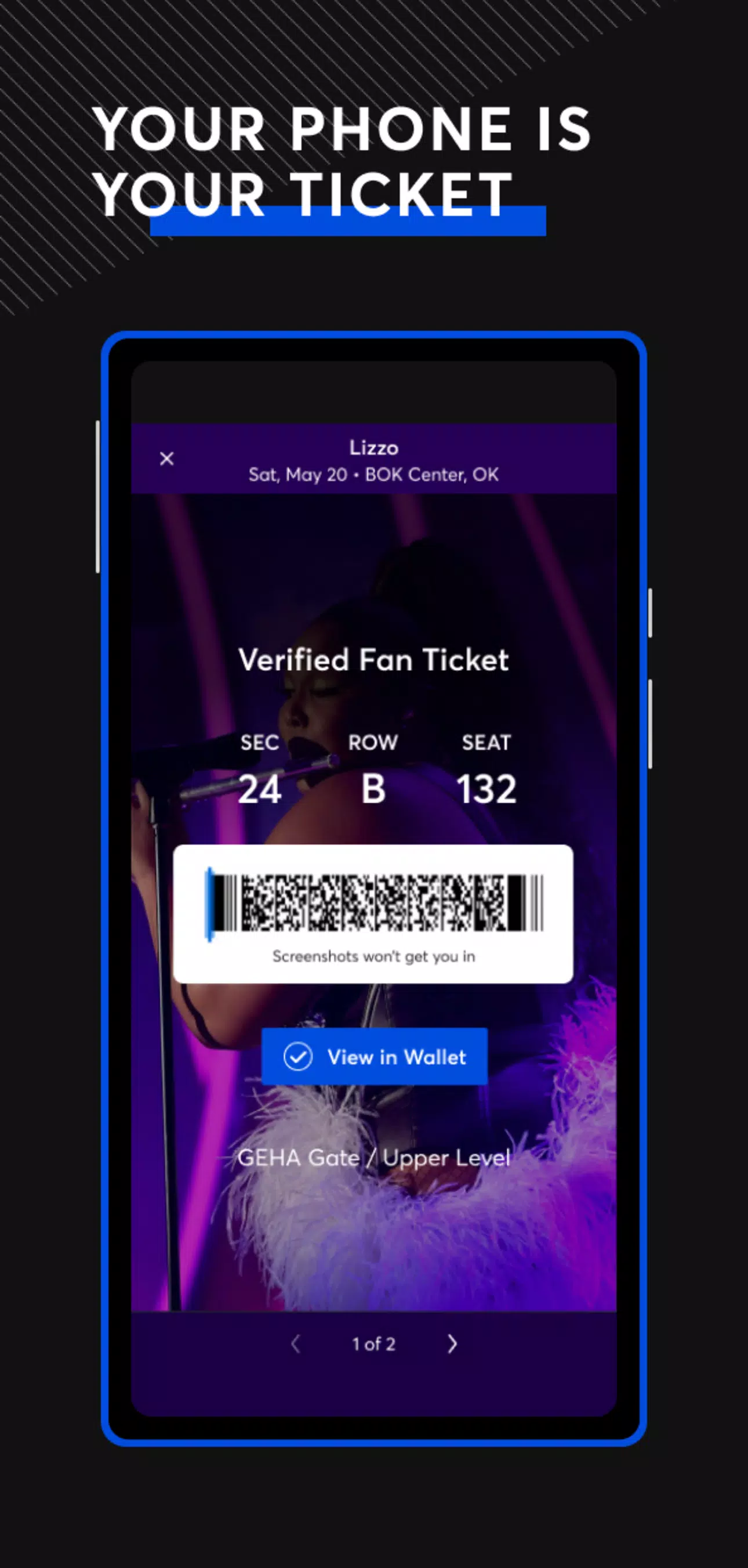 Ticketmaster－Buy, Sell Tickets ဖန်သားပြင်ဓာတ်ပုံ 0