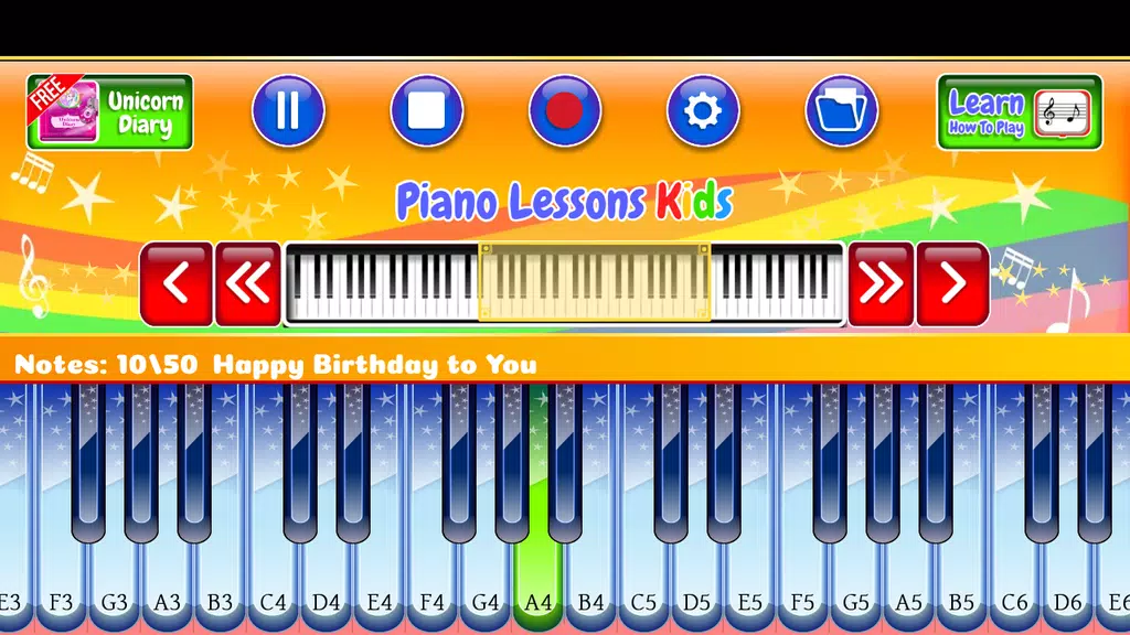 Aulas de piano para crianças Captura de tela 0