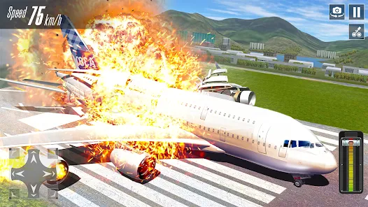 Plane Crash 3d: Airplane Games スクリーンショット 2