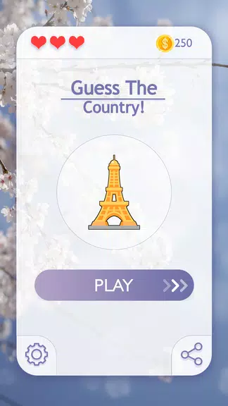Guess The Country : Quiz Game 螢幕截圖 1