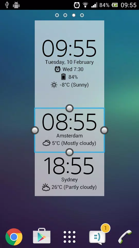 Digital Clock & Weather Widget Zrzut ekranu 3