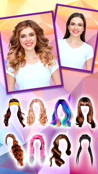 Woman Hairstyle Photo Editor スクリーンショット 2